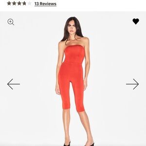 SKIMS Red Capris and halter set